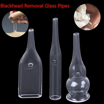 3Style Steklene Cevi za Blackhead Odstranitev Obraz Por Čistilo Lepoto Pralni Sesalniki Nego Obraza Dodatki