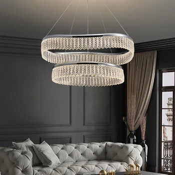 LED chrome lestence za sodobno minimalistično dnevna soba osvetljevanja luksuzne spalnice napeljave