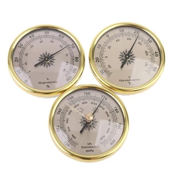 3 V 1 Zračnega Tlaka Merilnik Termometer, Higrometer Barometer Vremenska Napoved 72 mm