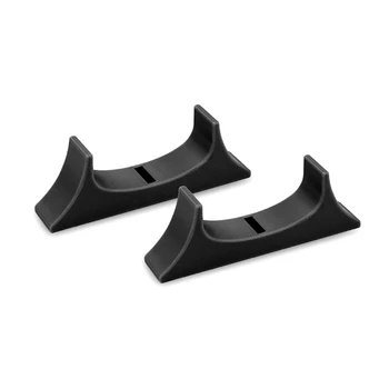 2 KOS 3D Tiskanih Hlajenje Stopala Nosilec za Pribor Anti-Slip Horizontalno Stojalo Enostavno Uporabo Črne Plastike Za Igralno Konzolo Wii U