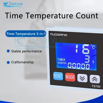 3 v 1 TS700 LED Inteligentni Temperaturni Regulator Časovnik Števec 110V AC 220V Temperaturni Regulator Termostat 0-999℃