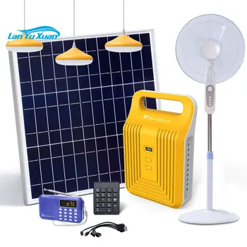 Pay As You Go Off-grid Mini Sončne Energije Kompleti Oprema Skupaj Led Osvetlitev, Uporaba Solarni Sistem Za Doma