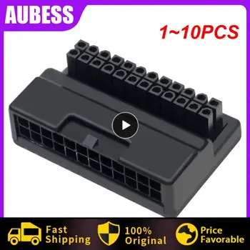 1~10PCS 24 Pin za 90 Stopinj Vtič Napajalnika Mainboard Motherboard Napajalni Kabel, Konektorji Modularna Montaža