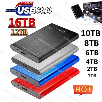 Original High-speed 4TB SSD Prenosni Zunanji ssd Trdi Disk USB3.0 2TB Vmesnik 16tb Mobilne Trdi Disk Za Prenosni računalnik/mac