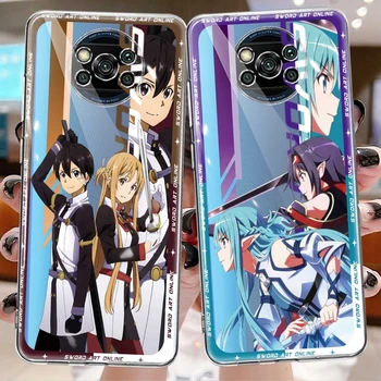 za Xiaomi X4 Pro 11T 5G POCO X3 NFC 13 Ultra Mehka 11 Lite 12 9T 12X Sword Art Online Kirito Yuuki Asuna Anime Kritje Primera