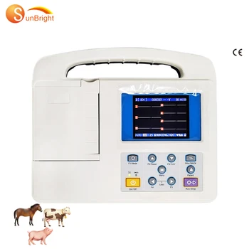 Prenosni 3 kanalni EKG pralni 12 vodi veterinarski Electrocardiograph za bolnišnici anti-defibrillation