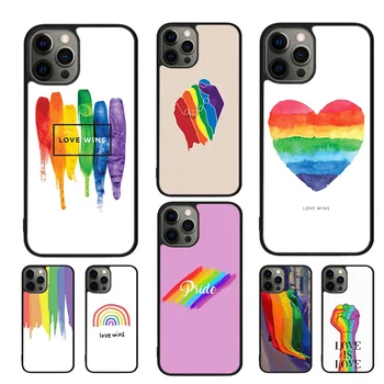 LGBT Ljubezen Zmaga Primeru Telefon Za iphone SE2020 15 14 11 12 13 mini Pro XR XS MAX 7 8 Plus SE coque Kritje Lupini