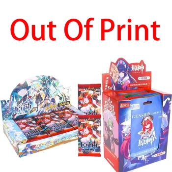 Razprodana Genshin Vpliv Kartice Anime Igra TCG Anime Zbirka Pack Booster Box Redkih SSR Okolice, Za Družine Tabela Igrače