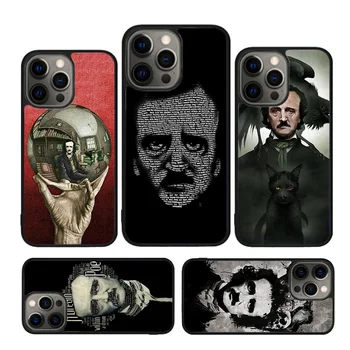 Edgar Allan Poe Primeru Za iPhone 15 SE 2020 XR X XS Max 6S 7 Plus 8 12 13 Mini 11 12 13 14 Pro Max Odbijača Pokrov