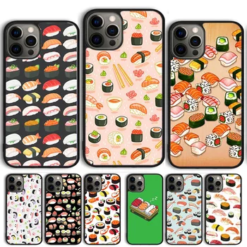 Japonske kuhinje Suši hrano Telefon Primeru Kritje Za iPhone 15 14 13 12 Max Pro mini 11 Max Pro XS XR 6 7 8 Plus SE2020 Coque Lupini