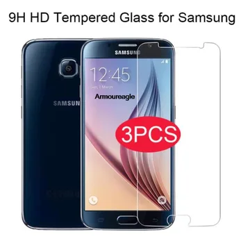 3pcs telefon zaščitnik zaslon kaljeno steklo straže na za samsung galaxy s6 s7 g850 g7102 zaščitno folijo za samsung note 3 4 5
