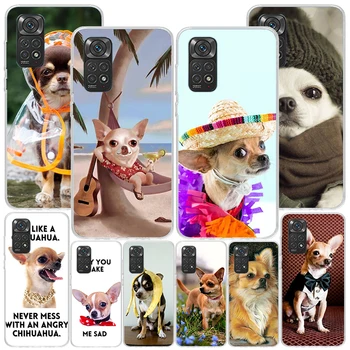 Chihuahua Kuža Teacup Psi Phnoe Primeru za Xiaomi Redmi Opomba 12 11S 11E 11 10 10 Pro Plus 9 9S 11T 8 9T 8T 7 Svetovne Edinstveno Zalivu