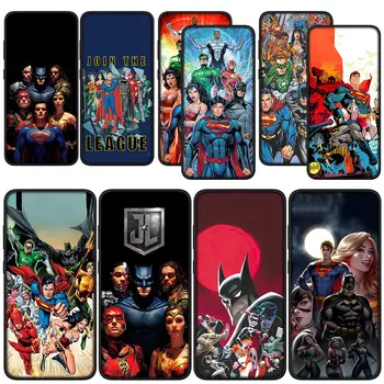 J-Sodniki Lige DC Comics Primeru Telefon za Samsung Galaxy A02 A03 A01 A11 A42 A70 S7 Rob j6 j7 j8 j2 j5 Prime Mehko Ohišje