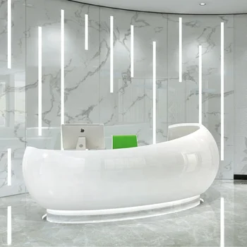 Komercialni edinstven svetleč Modni salon white spa salon banka bolnišnici hotel Urad sprejem števec Sodobne recepciji