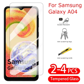 Za Samsung Galaxy A04 Kaljeno Steklo Screen Protector 10D Polno Kritje Zaslon Flim Jasno HD Flim 9H Spredaj Flim Za Samsung A04