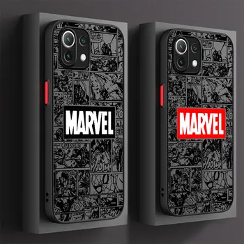 Telefon Primeru za Xiaomi Mi Opomba 10 Lite 12X 12T Pro 11 Lite 10T 12 13 Pro 11T 9T 13 Ultra Mehka Pokrovček Nazaj Marvel Logotip Avengers