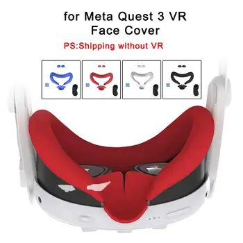Za Meta Quest 3 dodatna Oprema Silikonsko VR Masko Blazine Masko za Obraz Lightproof Zamenjava VR Obraza Vmesnik Sweatproof U8J0