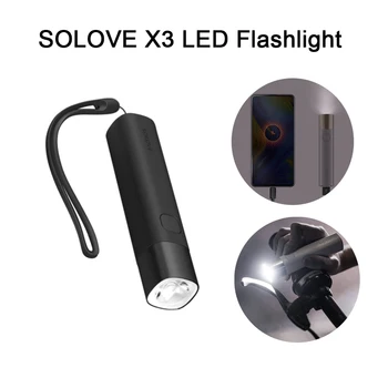 SOLOVE X3 LED Svetilka 3000mAh Mobilno Napajanje USB Multi-funkcijo Svetlosti Baklo Moči Banke Prenosni Razsvetljavo na Prostem