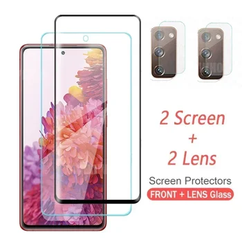 Varnostno Steklo Za Samsung Galaxy S20 FE Zaščitno Steklo S 20 FE Fotoaparat Protector For Samsung S20FE Kaljeno Zaslon Film