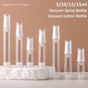 Vakuumski Potovanja, Povratne Steklenice, 5ml 10 ml 12ml 15ml Vakuumske Losjon Spray Steklenico Kozmetične Embalaže Sub-Polnjenje Tekočine Zabojnik