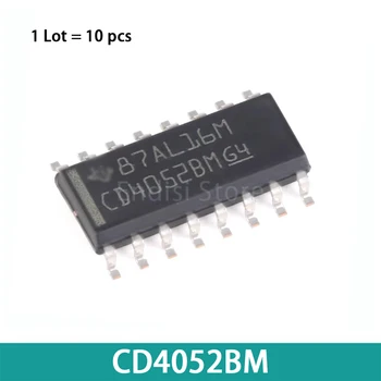 10PCS CD4052 CD4052BM 2channel 4:1 SOP-16 Z Logiko-Stopnja Konverzije CMOS Eno 8-Kanalni Analogni Multiplexer ali Demultiplexer