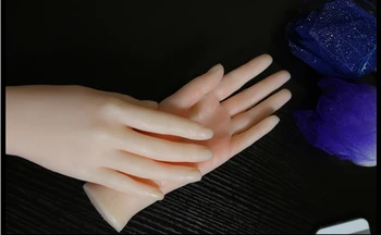 Brezplačna dostava! Modna Silikonska Realne Roke Manekenka Ženski Silikonski Manekenka Roke Za Manikiranje Dekoracijo