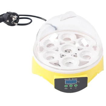 7 Jajc Inkubator Mini Plemenskih Opreme Inkubator Digitalni Temperature Inkubator EU Plug
