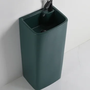Keramični stolpec bazena integrirano samostoječ umivalnik wc