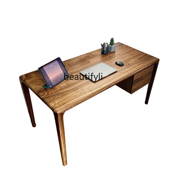 Severna Amerika Črni Oreh Lesenih Desk Nordijska Preprost Masivnega Lesa, Računalniški Mizi Desk (Namizje) Desk