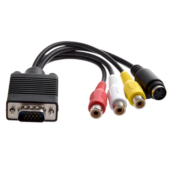 VGA Adapter za TV, S-Video, RCA Out Kabel za PC Video