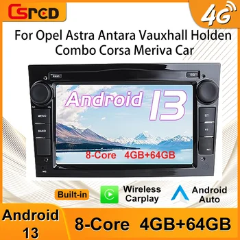 Csred SIM Android 13 Auto Radio Za Opel Astra Antara Vauxhall Holden Combo Corsa Meriva Avto Multimedijski Predvajalnik, GPS Navigacijo