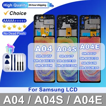 Izbira Za Samsung Galaxy A04 A045 A045F LCD A04s A047 A047F, Zaslon na Dotik, Računalnike Za A04e LCD A042F Zaslon Zamenjati Dele