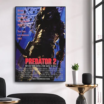 WM3079 Predator 2 (2) Čudovit Klasičnih filmov HD Svilene Tkanine Plakat Art Dekor Zaprtih Slikarstvo Darilo