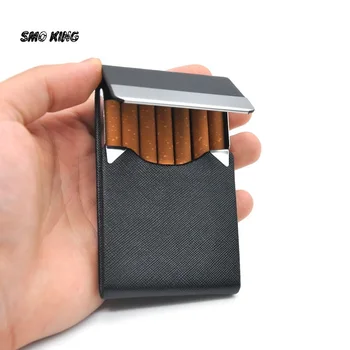 SMO Usnje Material Cigaret Primeru Magnetne Sponke Pokrovček PU Tobak Polje Lažji Kartico za Shranjevanje Orodja, Pribor za Kajenje