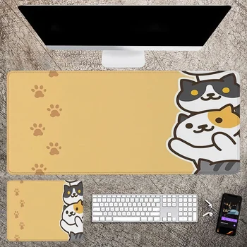 Kawaii Mačka Velike Mouse Pad Gaming Mousepad Xxl Tabela Mat Pc Gamer Pribor Računalniške Mize Deskpad Desk Preproge Deskmat Playmat