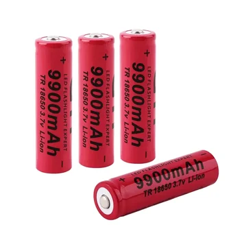 Novo 9900mAh 18650 Li-ion Bateria 3,7 V Akumulatorska Baterija za LED Svetilke Svetilke Baterije bateria 18650 akumulator