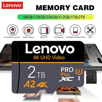 Lenovo Visoke Hitrosti 2TB Mikro TF Kartico SD 1TB 512GB 256GB Class10 TF Flash Pomnilniško Kartico 128GB cartao de memoria za Nintendo Stikalo