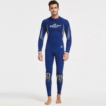SBART 3 MM potapljaške obleke za moške in ženske zgosti izolacija nazaj zadrgo globoko potapljanje zimsko plavanje opreme kopalke