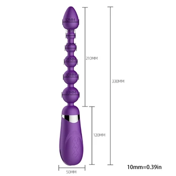 7 opozarjanje z Načini Kroglice Butt Plug Stimulacije G Samem Masturbator Prostate Massager Vibrator USB Polnilne Sex Igre, Igrače E74F