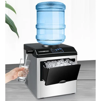 220V Komercialne Ice Maker Malih Gospodinjskih ledomat Mleko, Čaj Shop Vode iz Pipe / Ustekleničene Vode, Ledu, zaradi Česar