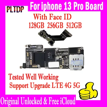 Za iPhone 13 Pro Matično ploščo S ID Face,ŠT ID Računa Original Odklenjena Mainboard 128GB 256GB Posodobitev IOS 5 G 4G LTE Ploščo
