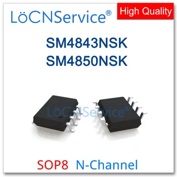 LoCNService 50PCS 500PCS SOP8 SM4843NSK SM4850NSK N-KANALNI Visoke kakovosti