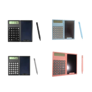 1Set Šola Sezona Znanstveni Kalkulator Zložljiva Tablični računalnik Kalkulator LCD Tablet Plastike ,Roza