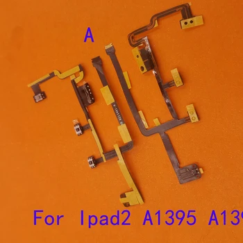 1Pcs Moči Na Off Gumb za Glasnost Tipka za izklop zvoka Flex Kabel Za IPad 2 4 3 Ipad4 A1396 A1397 A1430 A1416 Ipad3 Ipad2 A1458 A1460 A1395