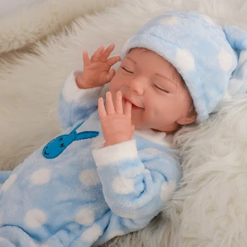51 cm Bebe Lutke, ki so Prerojeni Spi, Dete Mehko Dotikajte Tkanine Telo Prerojeni Bebe Igrače Otroci Xmas Darila Boneca Bebe, ki so Prerojeni