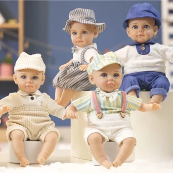 Bebe Rodi Punčko 14 cm, 35 CM Fant Baby Doll Z Modnih Oblačil Mehko Kožo Bombaž Telo Veren Realne Baby Otrok Darilo