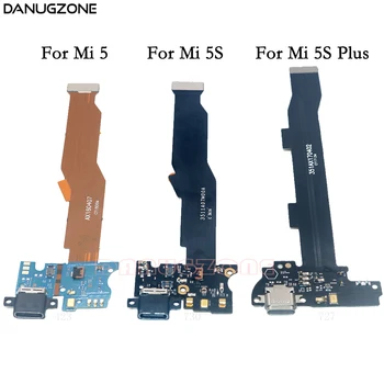 Polnjenje prek kabla USB Vtičnica Plug Vtičnice Priključek za Polnjenje Dock Vmesnik Flex Kabel Z Mikrofonom Za Xiaomi Mi 5 5S Plus Mi 5 5S Plus