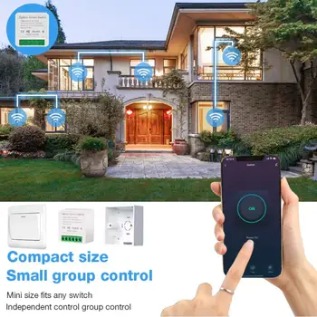 10A Wifi Smart Stikalo 2-način Nadzora Mini Wifi Rele Pametni Dom Naprave za Avtomatizacijo Breaker Alexa Alice Doma