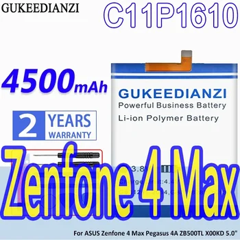 Visoka Zmogljivost GUKEEDIANZI Baterije C11P1610 4500mAh Za ASUS Zenfone 4 Max Zenfone4 max Pegasus 4A ZB500TL X00KD 5.0
