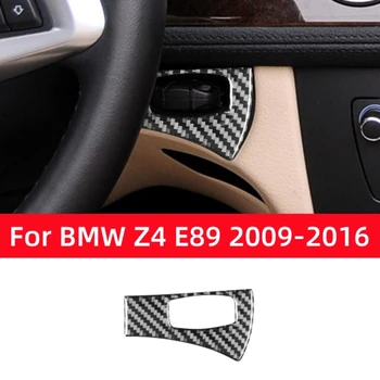 Za BMW Z4 Serije E89 2009-2016 Avto Dodatki iz Ogljikovih Vlaken Notranjost Avtomobila Tipko Start Stikalo Trim Pokrov, Okvir Dekoracijo Nalepke